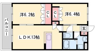 Ｌｅ　Ｃｌａｉｒｅ　Ｆの物件間取画像